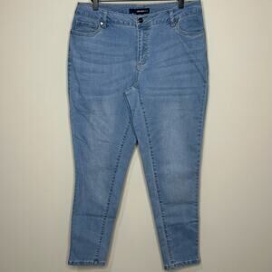 Denim 24/7 Skinny Jeans Size 12 W Light Blue
